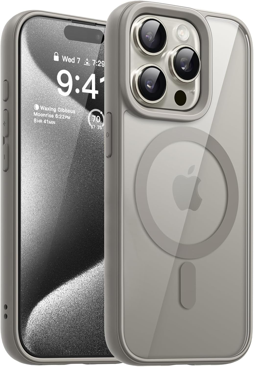 iPhone15Proケース DIZORO Compatible iPhone 15 Pro Case with MagSafe, Non Yellow